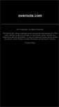 Mobile Screenshot of overnote.com